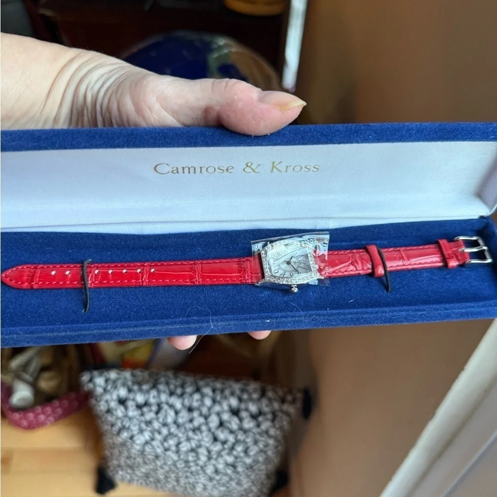 Camrose & Kross JBK Vintage Red Leather Watch